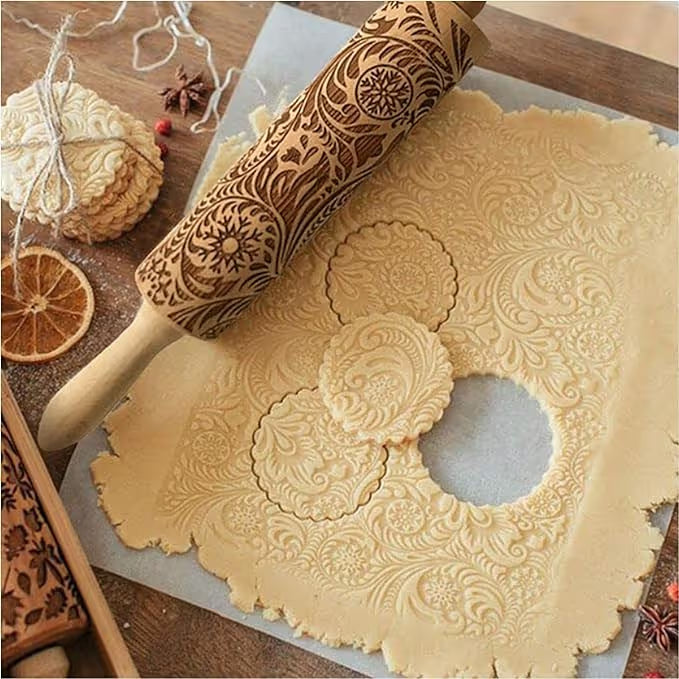 Christmas Wooden Rolling Pins